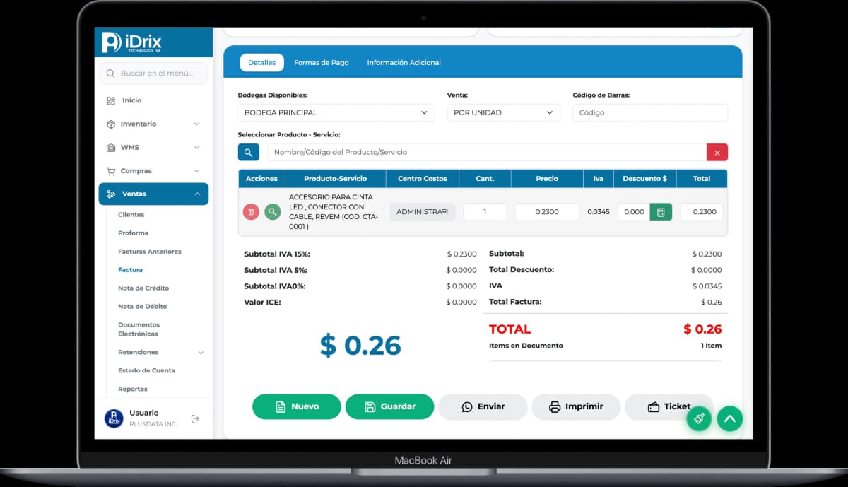 Interfaz de gestión de documentos electrónicos